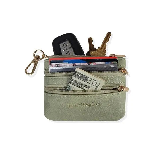 Save the Girls Clip & Go Chain with Zipper Pouch | Gunmetal - Miles and Bishop