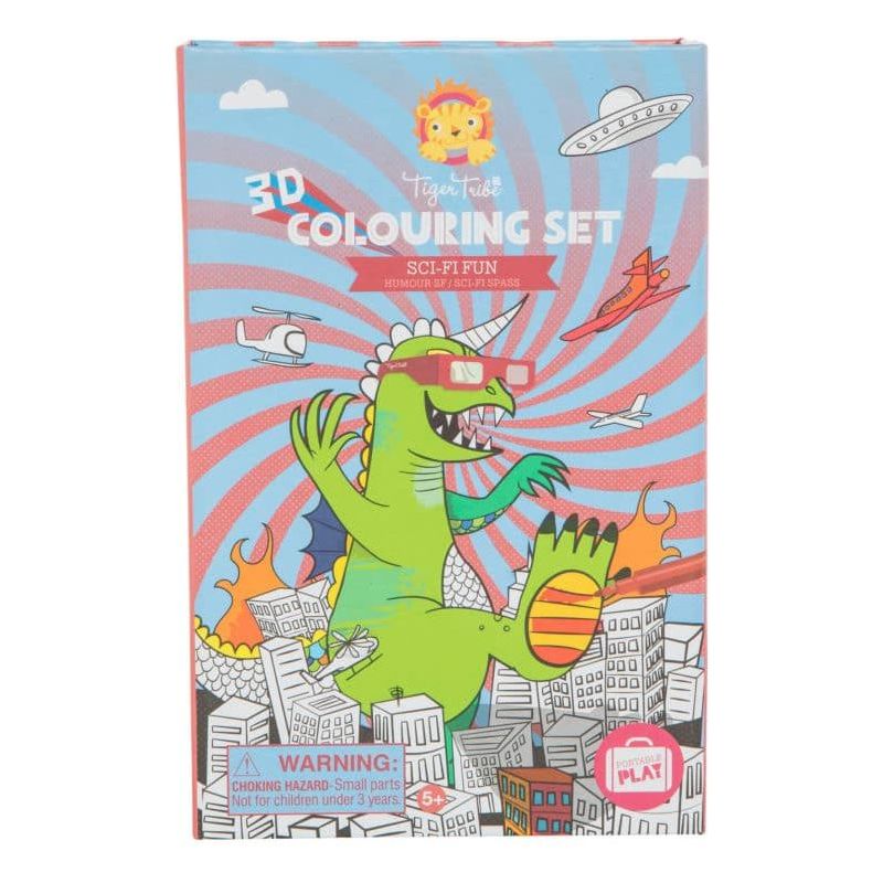 Sci Fi Fun - 3D Coloring Set - Miles and Bishop