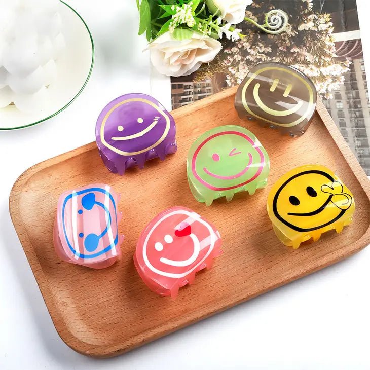 Smiling Face Cute Hair Clips - Miles and Bishop