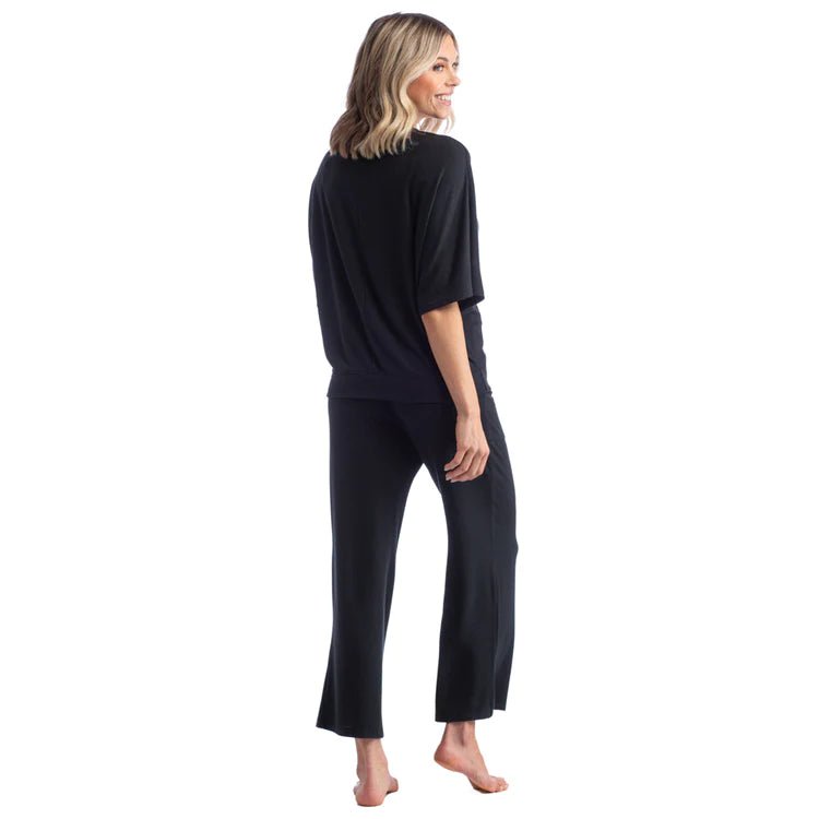 Softies Dream Relaxed V-Neck with Capri Lounge Set - Miles and Bishop