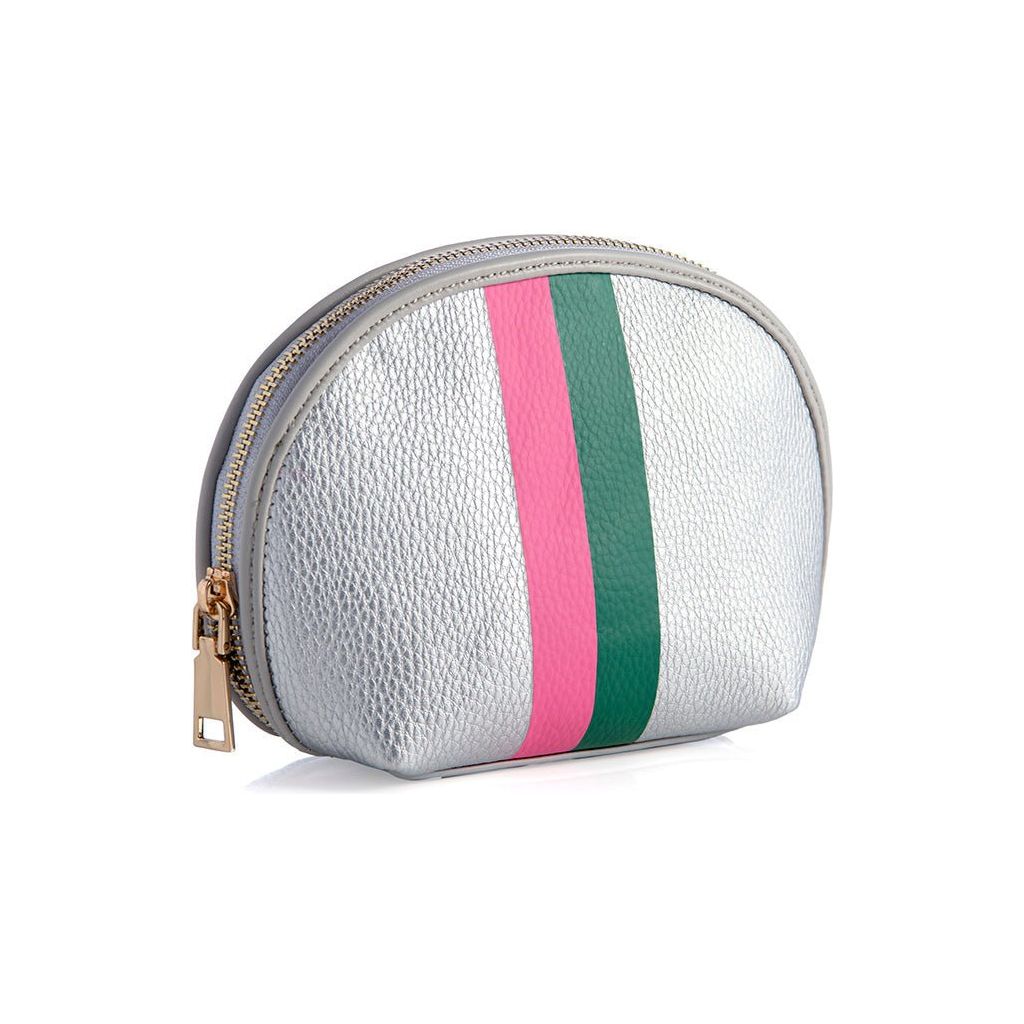 Stanton Cosmetic Pouch in Silver - Miles and Bishop