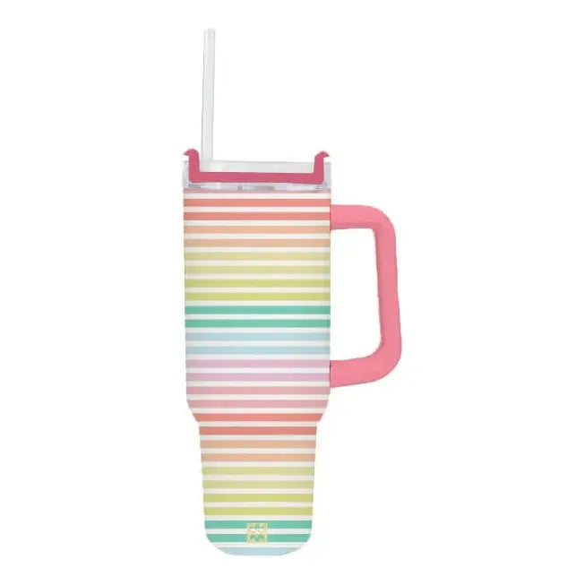 Sunset Stripe To Go Tumbler - Miles and Bishop