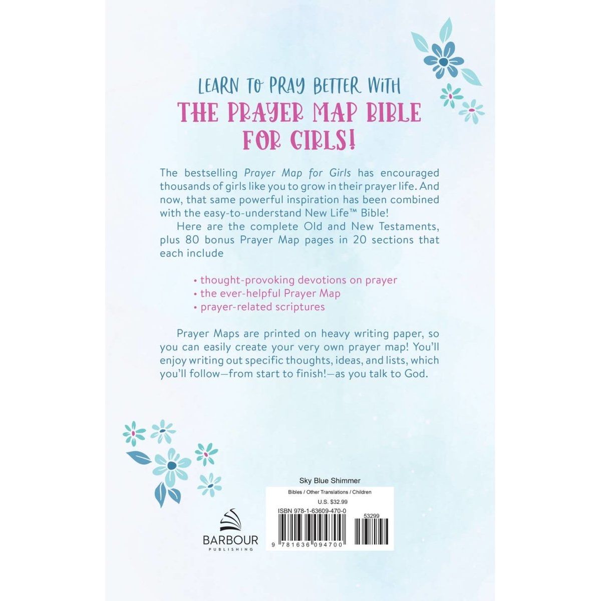 The Prayer Map Bible for Girls - Miles and Bishop