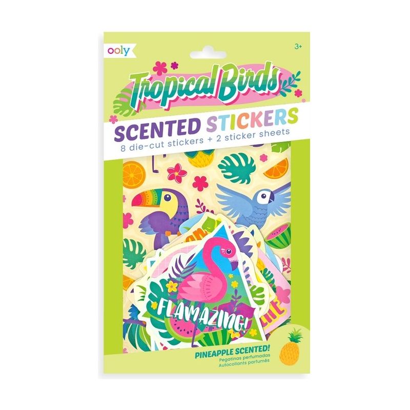 Tropical Bird Scented Stickers - Miles and Bishop