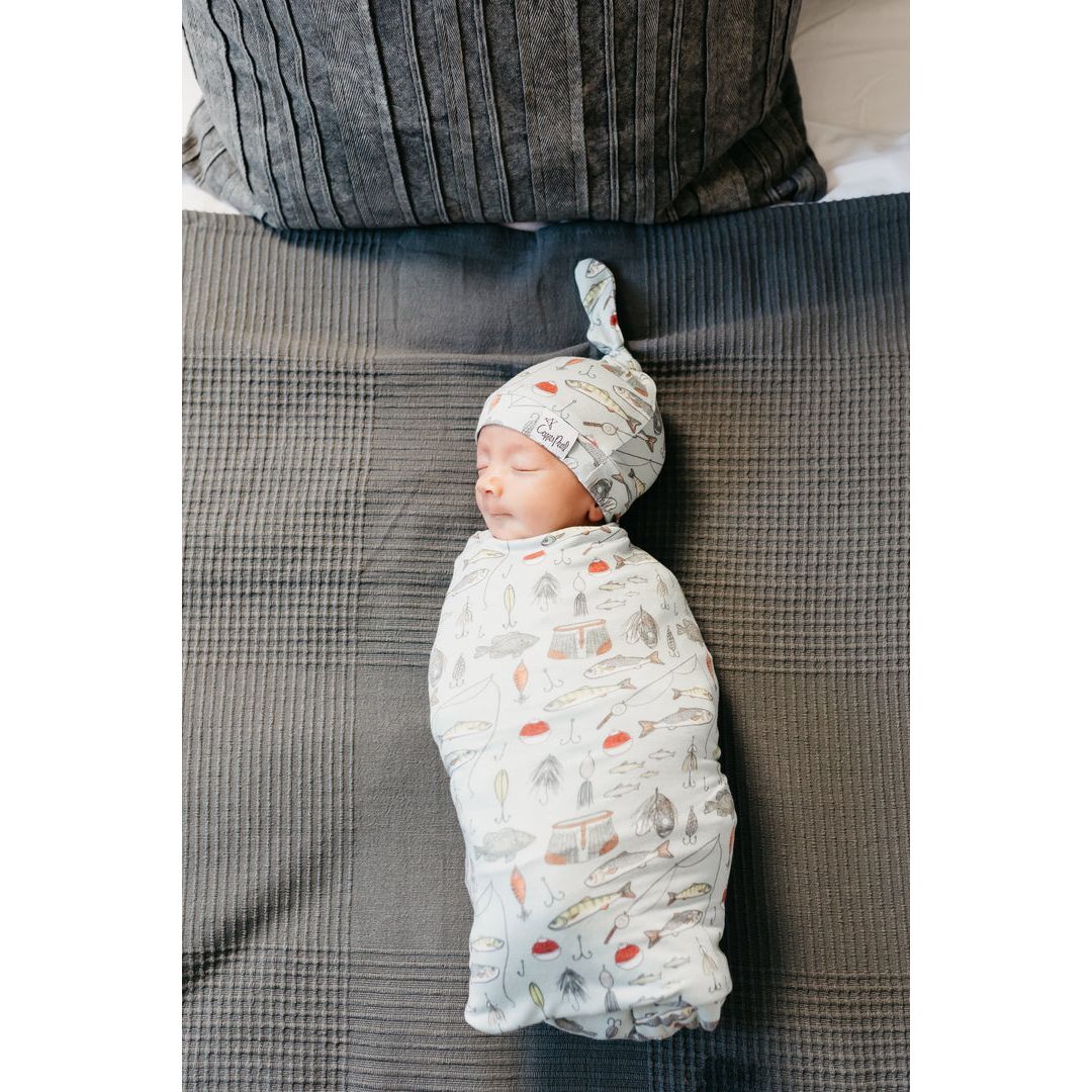 Trout Swaddle Blanket - Miles and Bishop